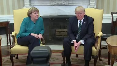 Şoke eden kavga: Trump ile Merkel birbirine girdi!