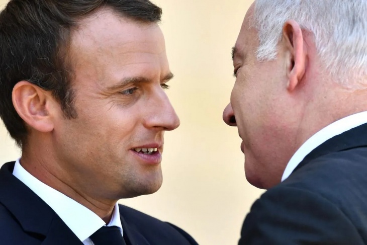 Macron ve Siyonist Netanyahu İran'a Karşı Ortak Çalışmlar Yapacak