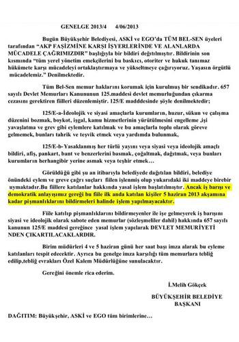 ANKARA BELEDİYE BAŞKANI ŞOK BELGESİ