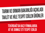 Tekirdağ’da Hile Yapan Firmalar: Bazılarında Domuz Eti!