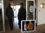 Belediye girişine termal kamera konuldu