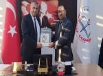 Süloğlu Müftüsü Demirkaynak Milli Eğitim Müdürü Yılmaz'ı ziyaret etti
