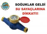 Su sayaclarına sıcak su dökmeyin