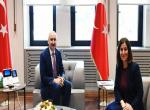 Aksal, kentte devam eden projeleri görüştü