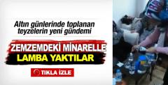 Zemzem suyuyla lamba yakan teyzeler