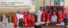 Minik Sporcular Okul Müdürünü Ziyaret etti